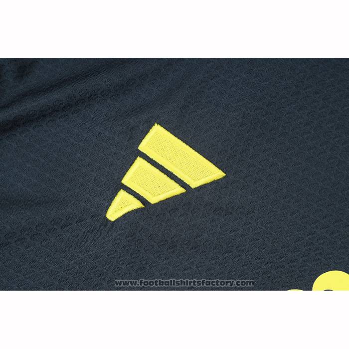 Tracksuit Real Madrid Short Sleeve 2025-2026 Black Yellow - Shorts